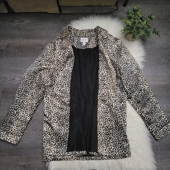 NINE WEST Animal Print Blazer Career Size Large - Picture 5 of 15